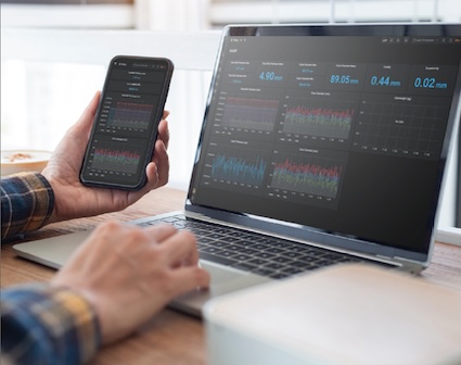 iDOO Industrial Data Manager auf dem Smartphone und dem Desktop